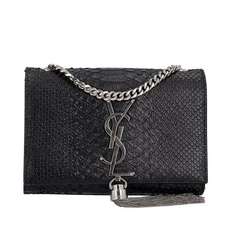 gold python ysl bag|SAINT LAURENT Python Embossed Small Classic Monogram.